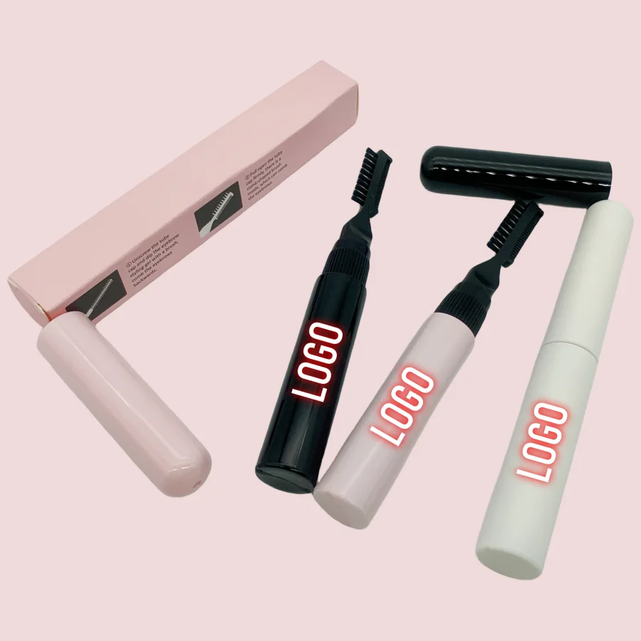 Strong Hold Waterproof Eye Brow Styling Gel Pen Sculpting Lamination Clear Eyebrow Gel With Mascara Brush