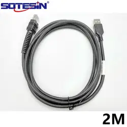 SOTESIN 2m Barcode Scanner cable For Zebra LI3608-SR LI3678-SR DS3608-HP DS3678-DP 10P10C RJ45 to USB 1D 2D data cable