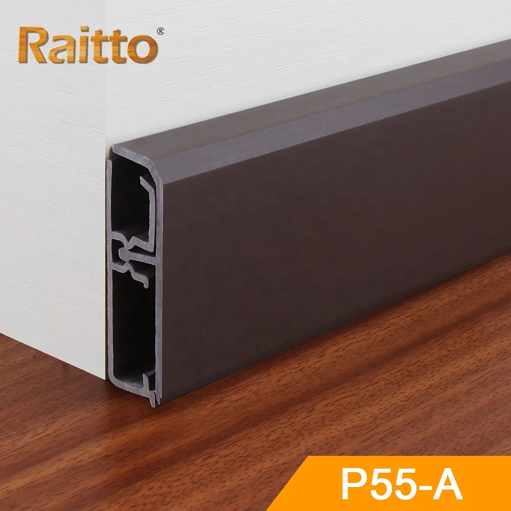  P55-A raitto современный дизайн пластиковый плинтус с поверхностью