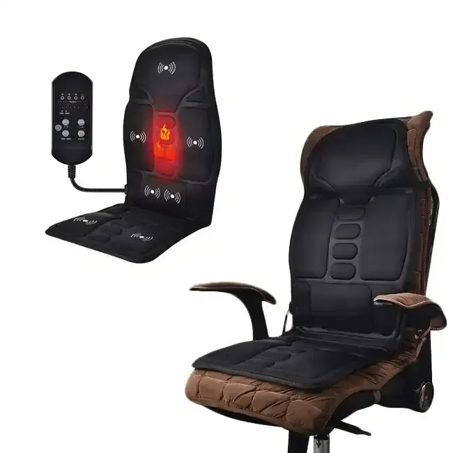 2023 Hot Selling Product Custom Heating Vibrating Seat Home Car Office Seat Massage Cushion for Waist Back Pain Relief