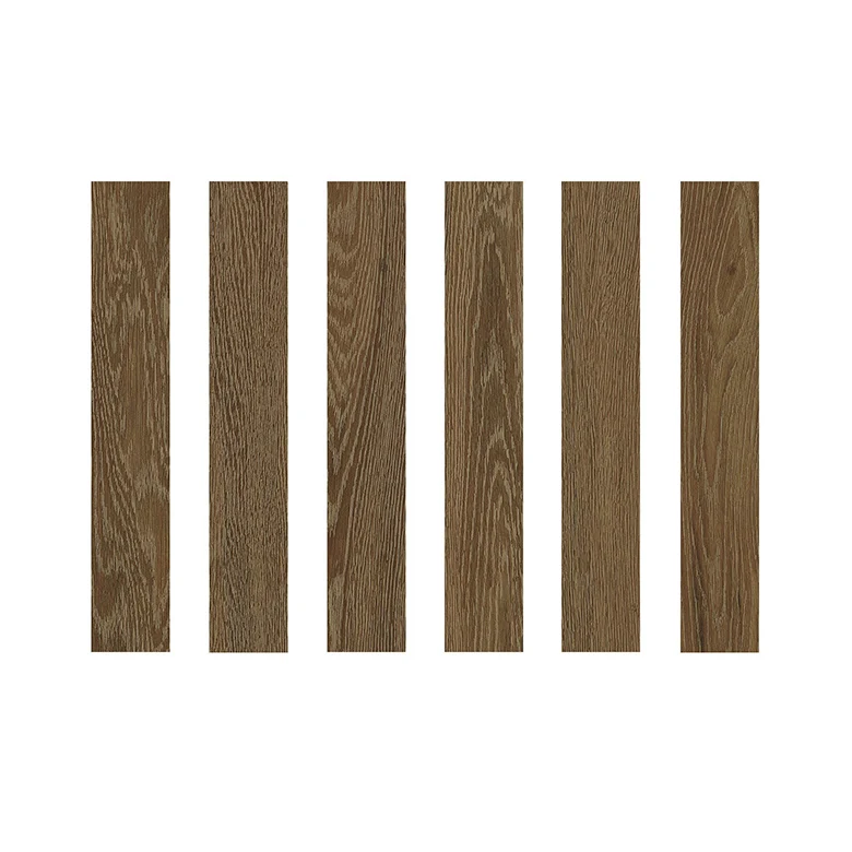 Home interior wood look wall tiles non slip matte 15x90 dark gray porcelain wooden tiles floor
