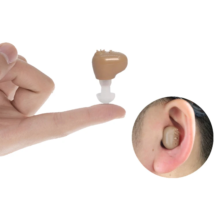 Миниатюрный перезаряжаемый слуховой аппарат CIC, усилитель звука для глухости