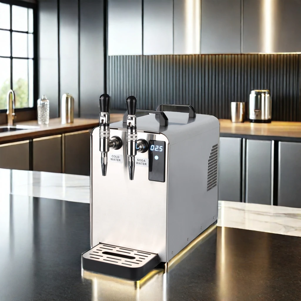 2024 New Design Puretal Commercial Soda and Sparkling Water Maker Stainless Steel