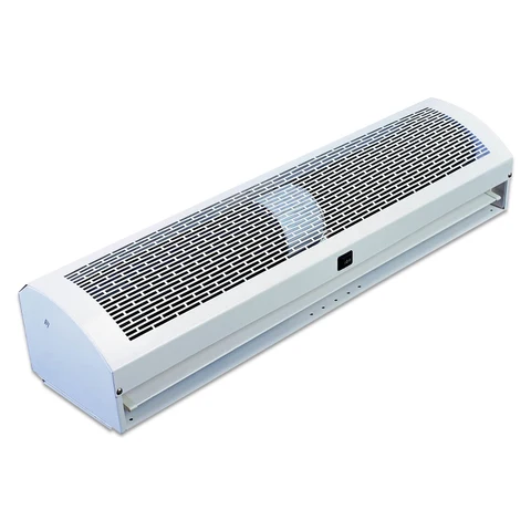 Customized wall mounted strong wind heating air curtains products for Gymnasium, shopping mall