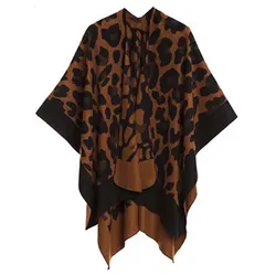 New Design Leopard Dot Cotton Viscose Shawl Custom Printing High Quality Neckerchief Autumn Winter Shawls