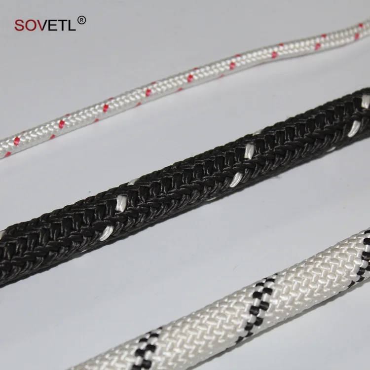 Uhmwpe Rope High Strength Cut Proof Cord Abrasion Resistant Dyneemas Lightweight Cord Double Braided Uhmwpe Rope
