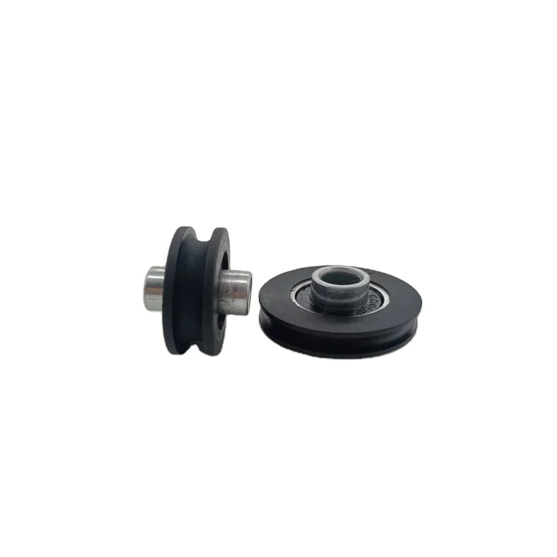 hot sale OEM plastic nylon wheel pulley custom nylon small pulley U or V groove pulley with bearing