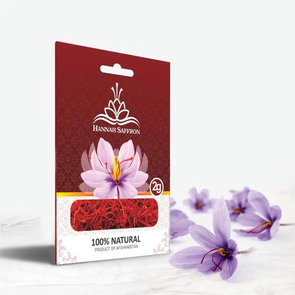 
High Quality Afghan Negin Saffron in Retail Packaging 0.5g 