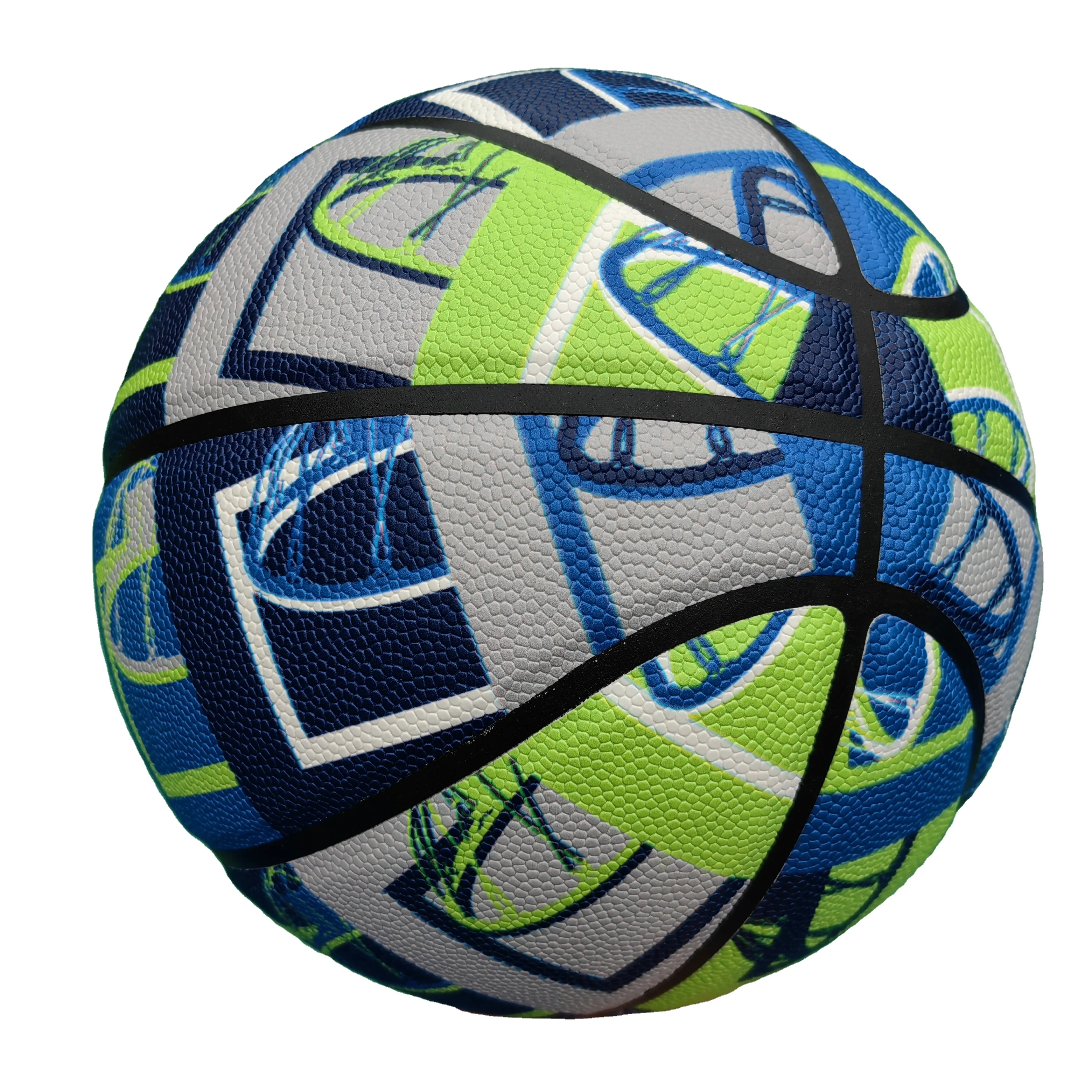 Customized Basketball Size 7 Printed your Own Pattern Design Basketball Logo Colors Custom colorful leather Basketball Ball
