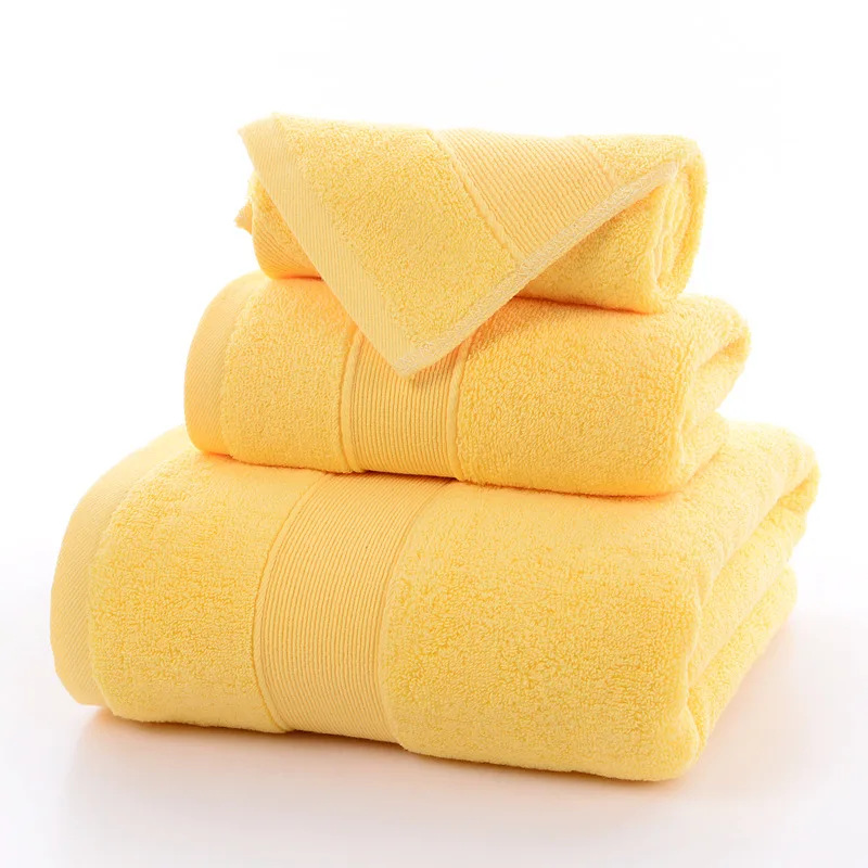 2021 Luxury Bath Towel Set Egyptian 100% Cotton For Bathroom Hotel Bath Towels Set white wholesale 3 set towel