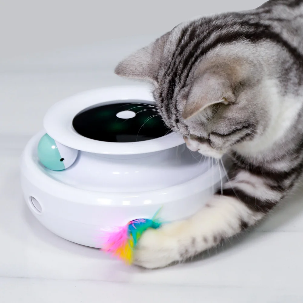 Интерактивные игрушки для кошек, обучающие игрушки для кошек, интерактивные игровые дисковые игровые мячи, игрушки для кошек (1600183982719)