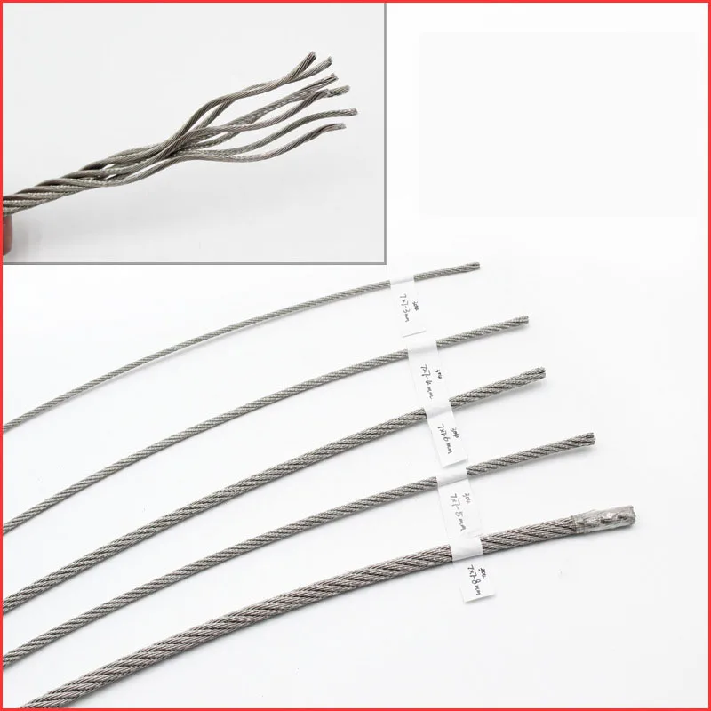 Stainless steel wire rope 304 316 201 202 Corrosion resistance high tensile resistance high temperature specifications fully cus