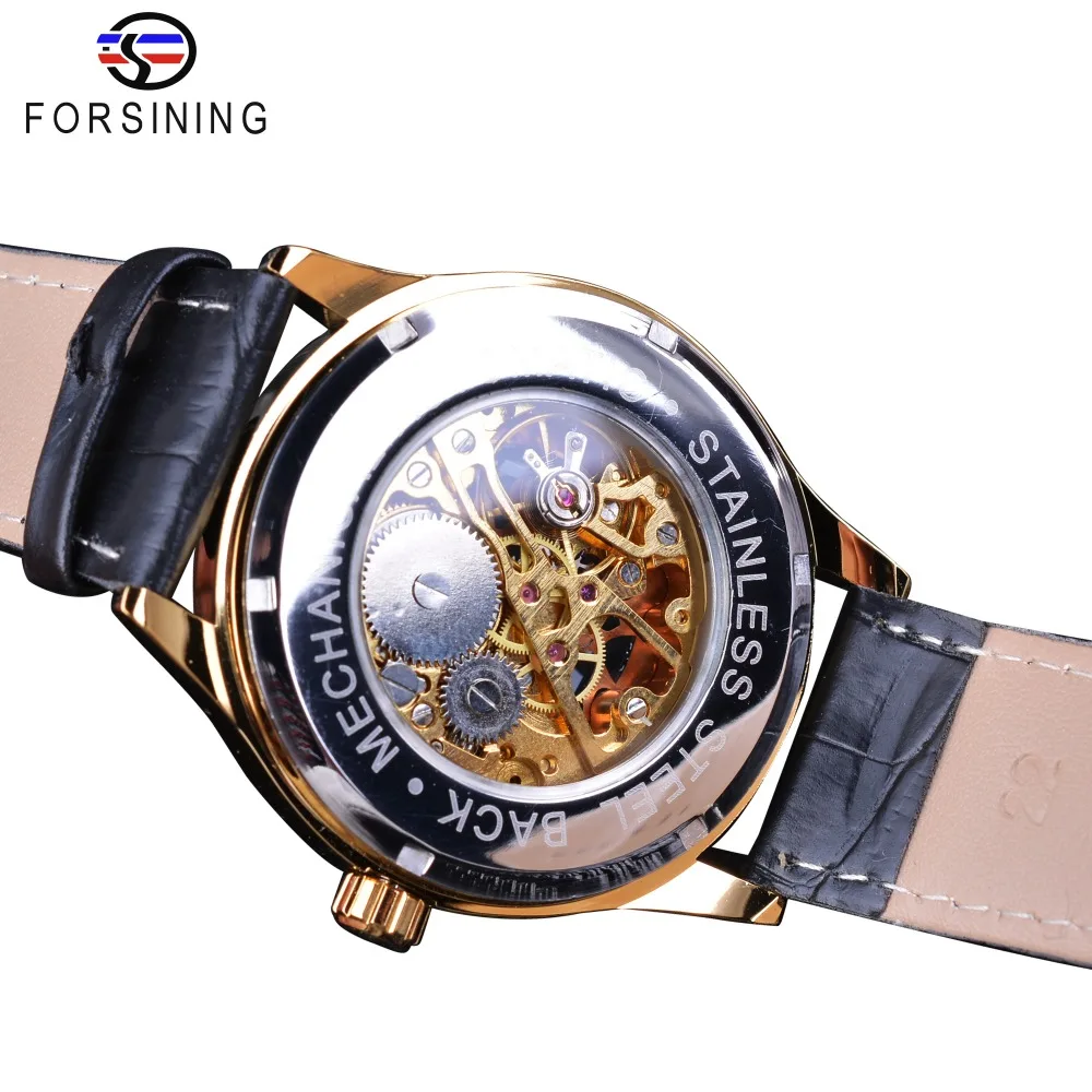 
Forsinong Golden Transparent Luxury Luminous Hands Men Watches Top Brand Luxury Mechanical Creative Business Male Skeleton Watch 