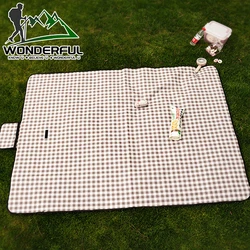 Foldable Thicken 4 6 Person Portable  Outdoor Travel Hiking Beach Camping Custom Picnic Blanket