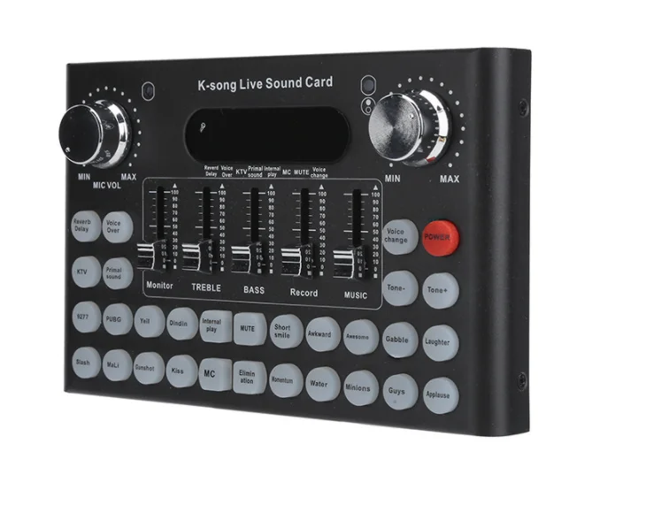 New Product Ideas 2021 Audio Card Metallic Live Sound Card 1000 mAh Battery Sound Cards