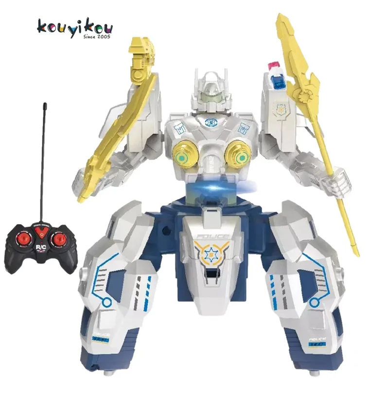 Kouyikou Herramientas De Juguete Multi Function Electric Robot With Light Spray Battery Operated Toy