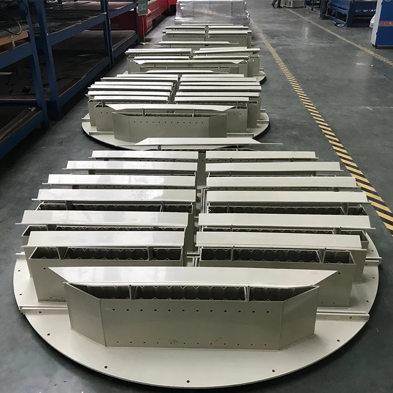 High Efficiency Tower internals Trough Type Liquid Distributor Trough Pan Distributor For In Distillation Towers
