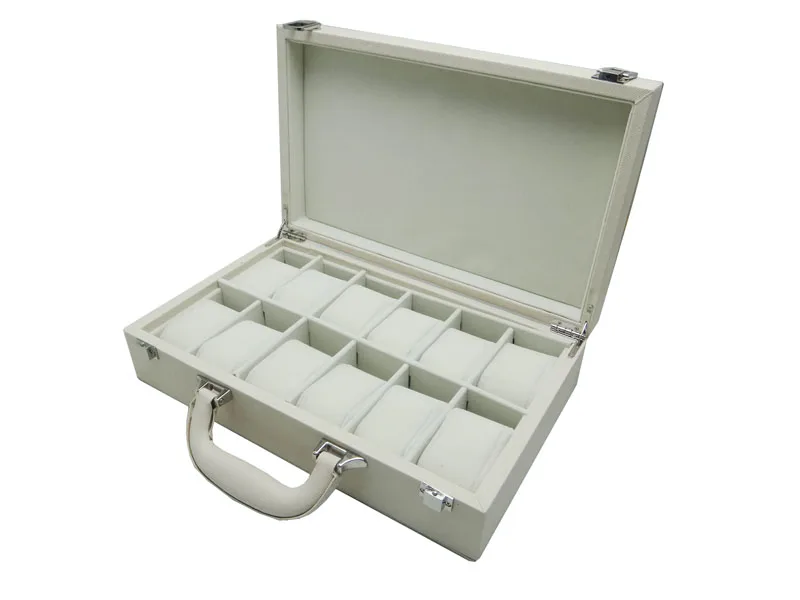 GC02-ST-12C27 watch storage display suitcase pocket watch case watch carrying case Brand new High quality with metal buckle