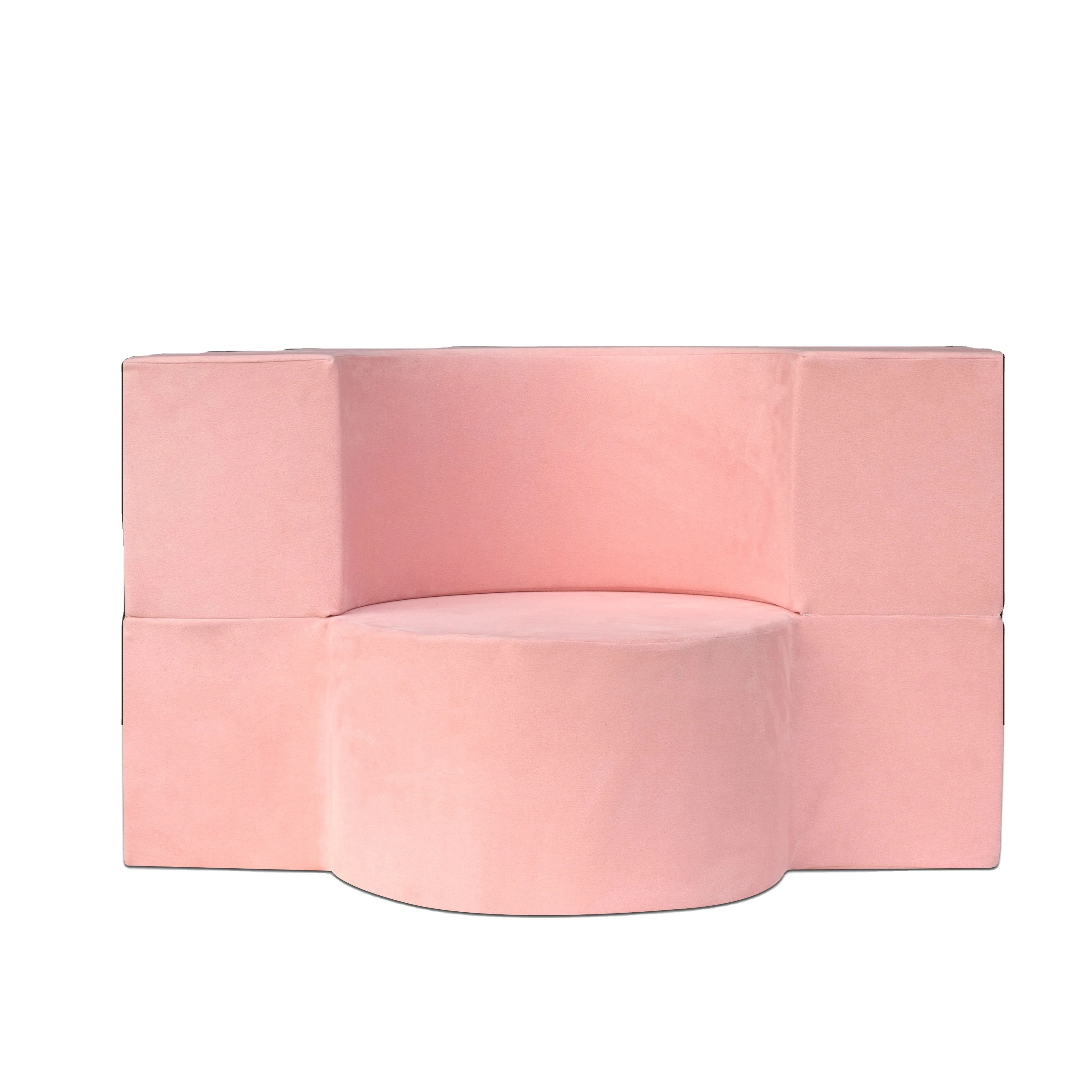 New Modern Parent-child Playroom Foam Safety Round Children Play Couch Fold Up Kids Sofa