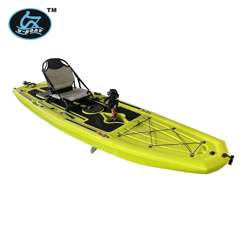 U-boat Newly developed single sea kayak plastic canoe three-section fishing canoe rowing boat