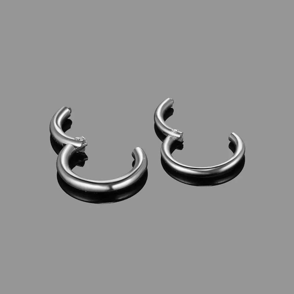 Custom Gold Smooth Nose Ring Ear Body Piercing for Women Medical Surgical 316L Segment Hoop Ring Fashion Pierced Jewelry