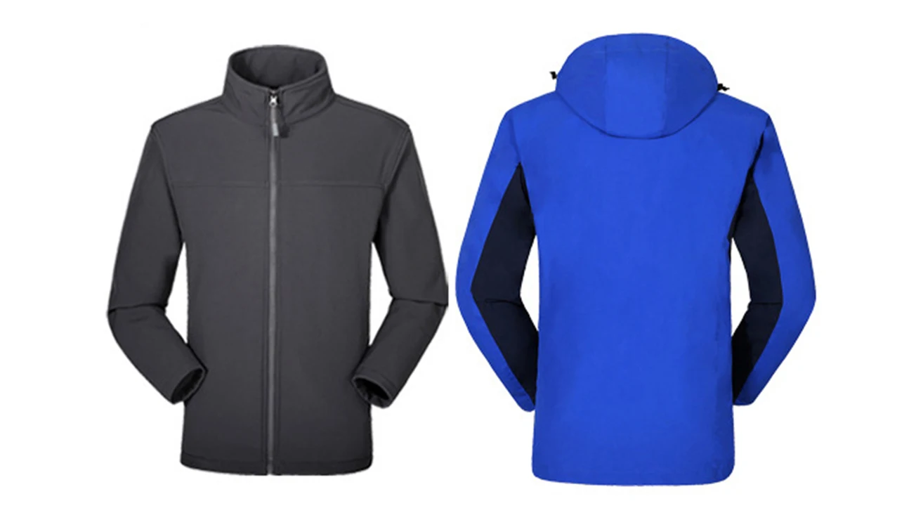 
2020 New arrival windproof outdoor wear two layer winter hiking outdoor jacket 