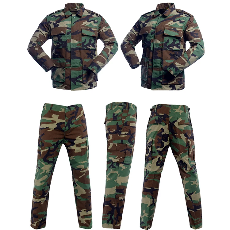 Airsoft BDU Uniform Woodland Jungle Camouflage BDU  Uniform