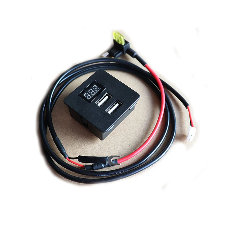 Dual USB Car Charger Power Adapter  For Mitsubishi Pajero  V97 V93 V87 Displays Car Charger