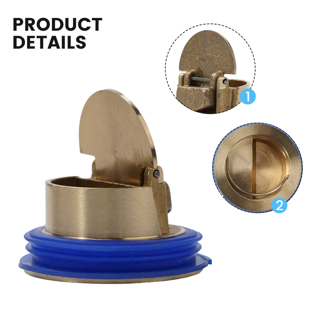 Shower Drain Sewer Filter Plug Bathroom Accessories Copper Bug Seal Plug Odor Resistant Drain Cap