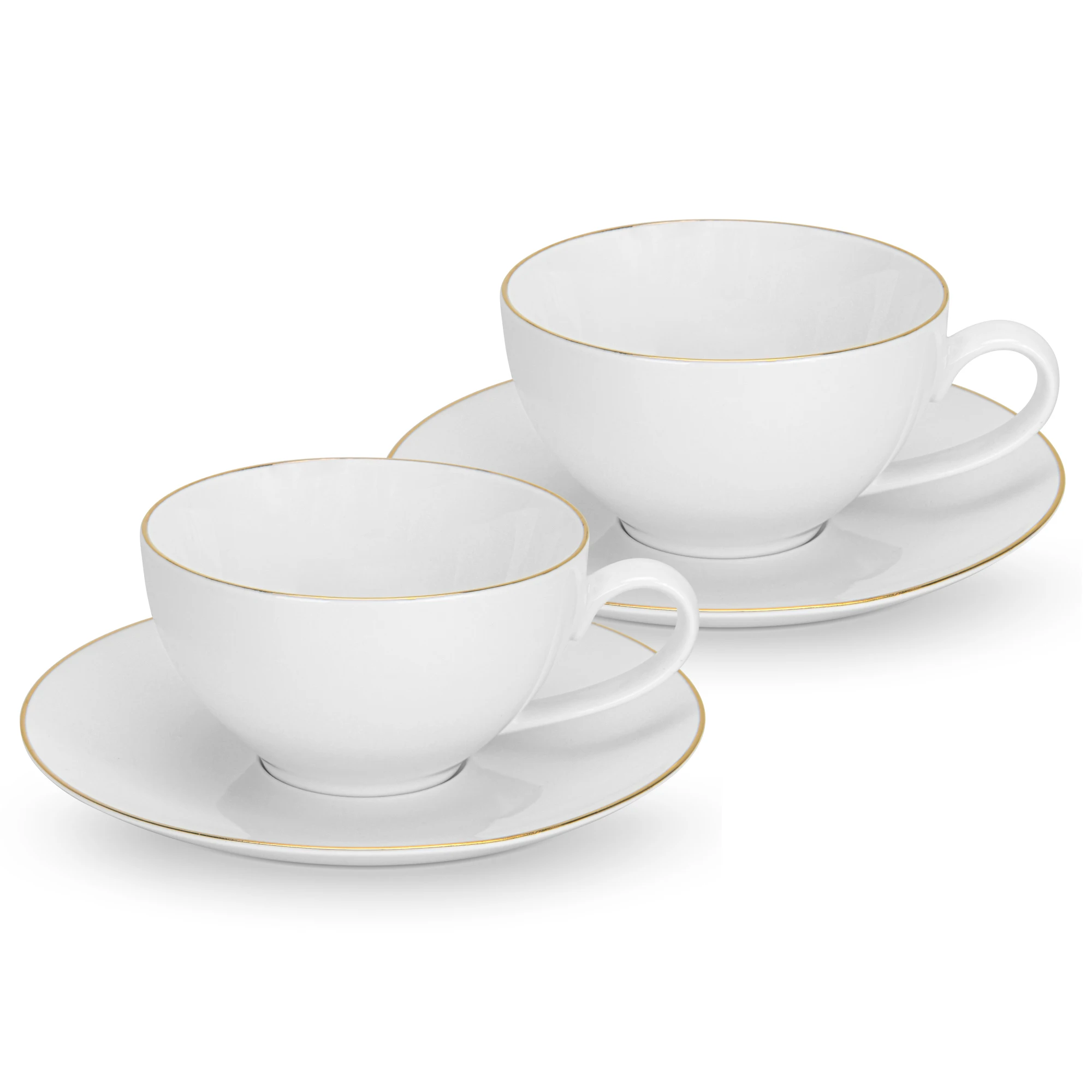 FISSMAN Set of 2 cups FLOREE 430ml with saucers