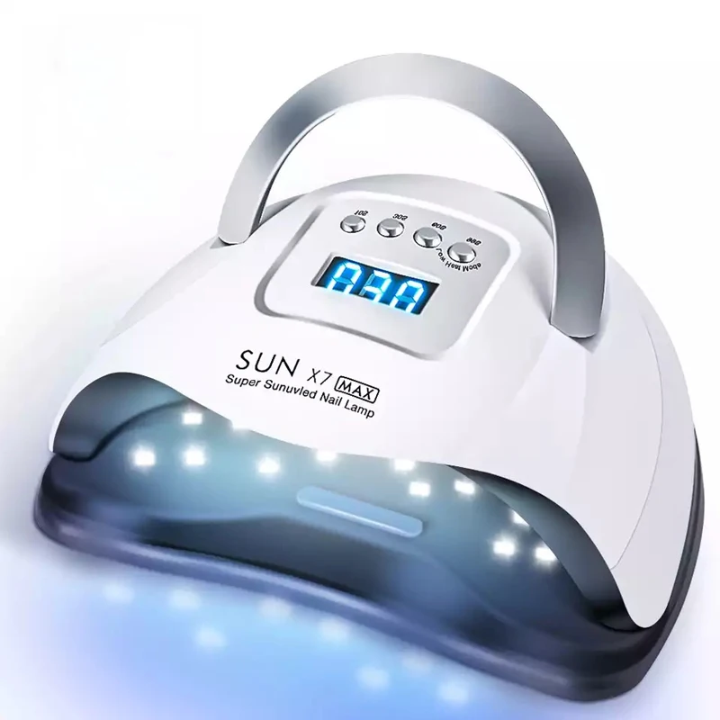 New 180W SUN X7 MAX UV LED Lamp for Manicure Nail Lamps for Curing UV Gel Nail Tools With Sensor LCD Display Nail Dryer