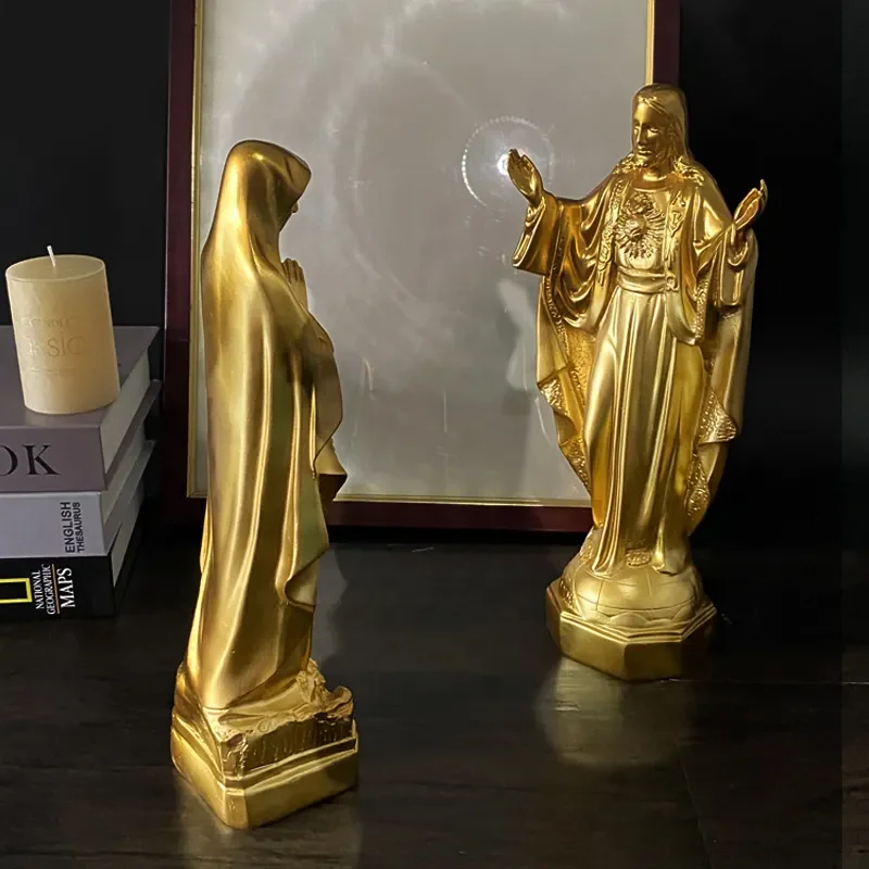XYC001 OEM Mexico bibles christian virgin mary religious figurine statue items catholic church home decoration resin crafts