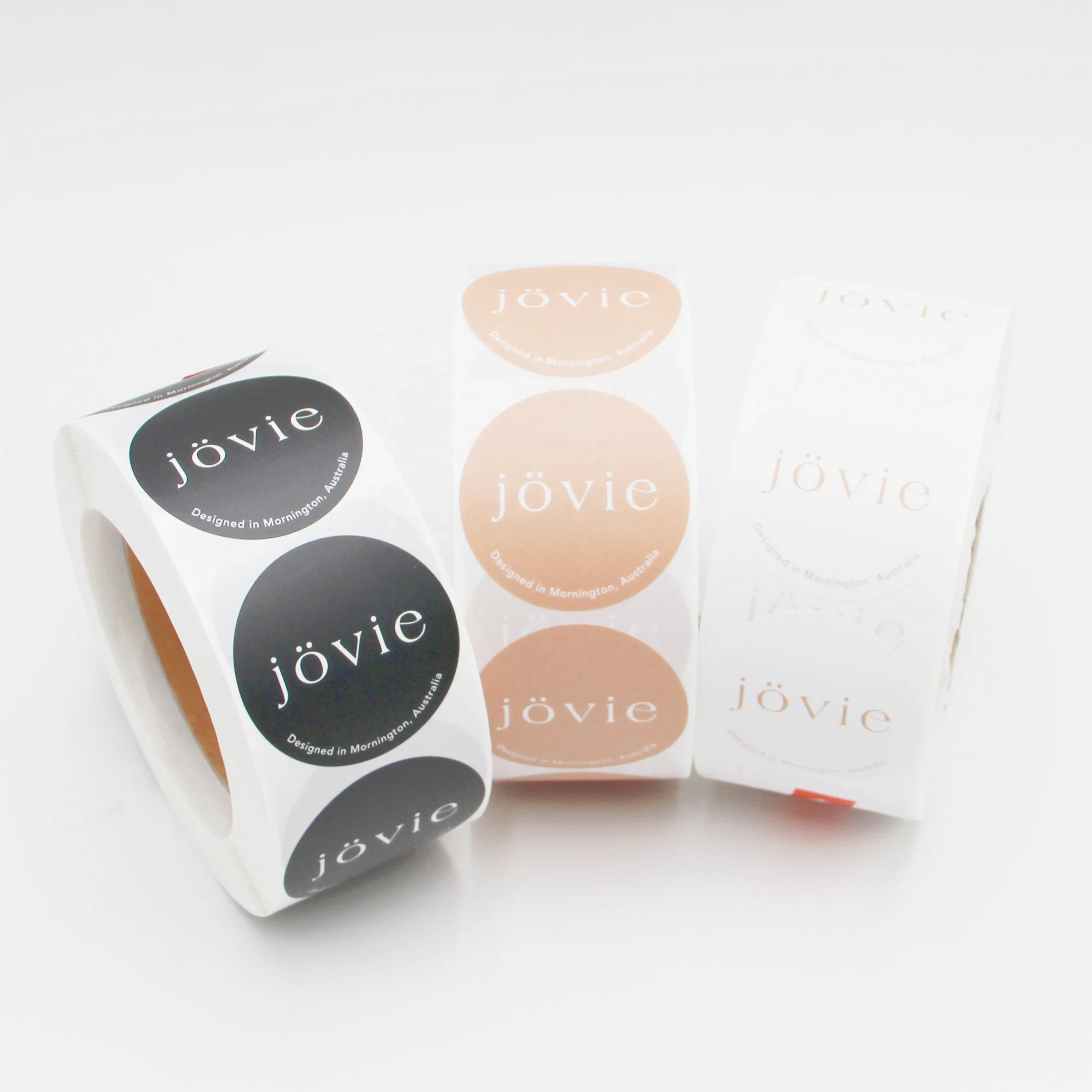 Customize Size 2 inch 3 inch Round Label Sticker Waterproof Stickers Gold Foil Stamping Logo Stickers Matt Packaging Labels