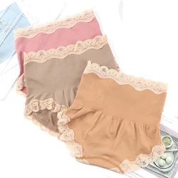 Seamless New Sexy Lace High Waist Lift Hip Comfortable Ladies Briefs