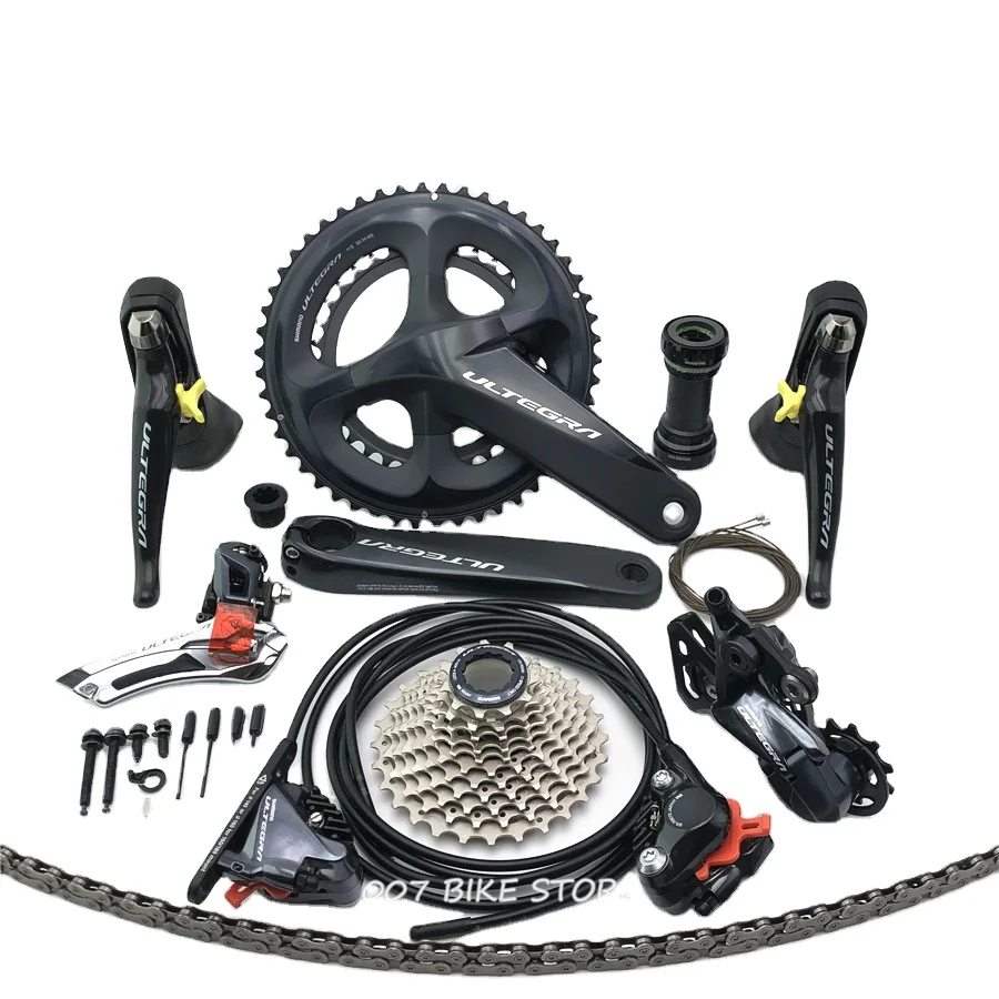 Warrantee SHIMANO R8020 Groupset ULTEGRA R8020 R8000 Hydraulic Disc Brake Derailleurs ROAD Bicycle R8070 shifter 50-34T 52-36T 5
