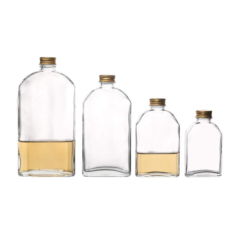 KDG Brand 100ml 200ml 250ml 350ml 500ml Flint Flask Beverage Coffee Glass Bottle Wholesale Customized Glass Manufacturer bottle