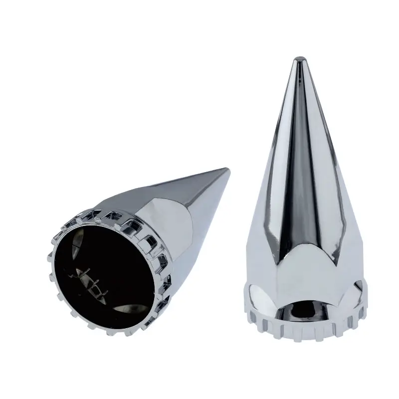 FAYUE Chrome ABS Threaded-on Lug Nut Covers with Flange 33mm