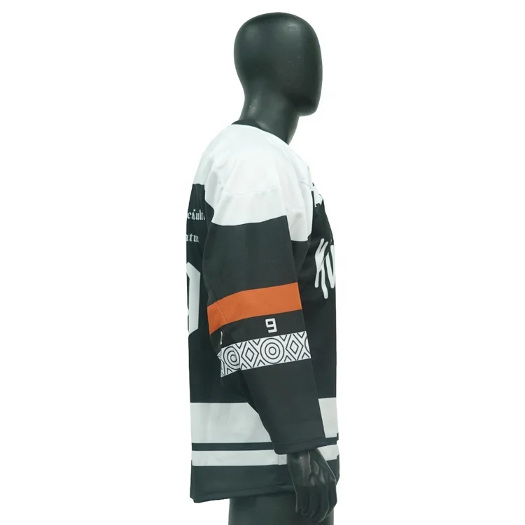 Custom Tackle twill  Cut And  Sewn Hockey jersey Ice Hockey Wear With Team Logo