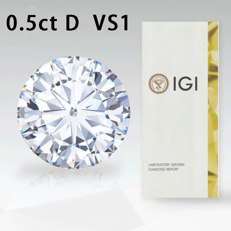 Starsgem pure white DEF VS 0.5ct excellent cut lab grown hpht diamonds