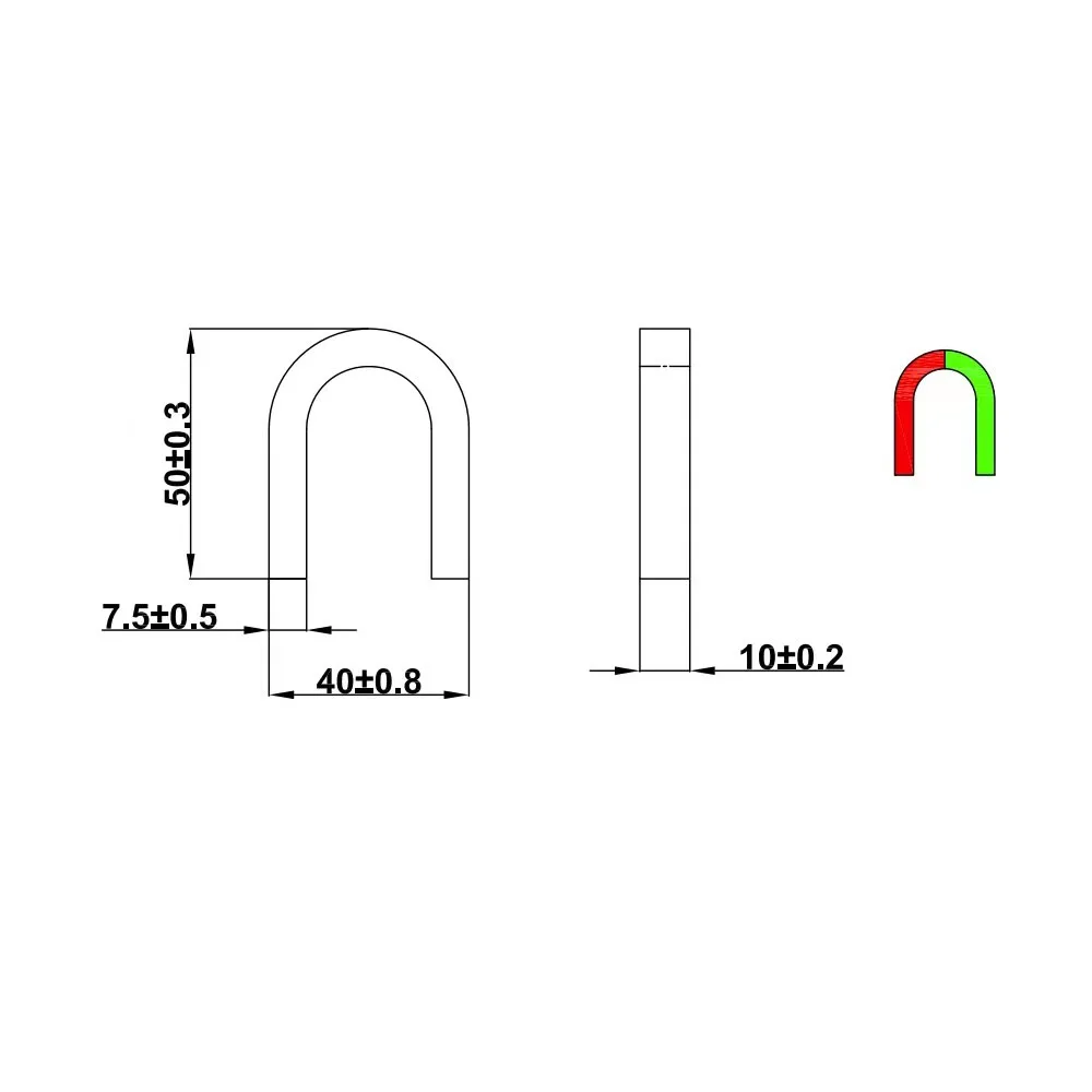 Alnico educational magnet teaching magnets permanent alnico 8 horse shoe shaped magnet