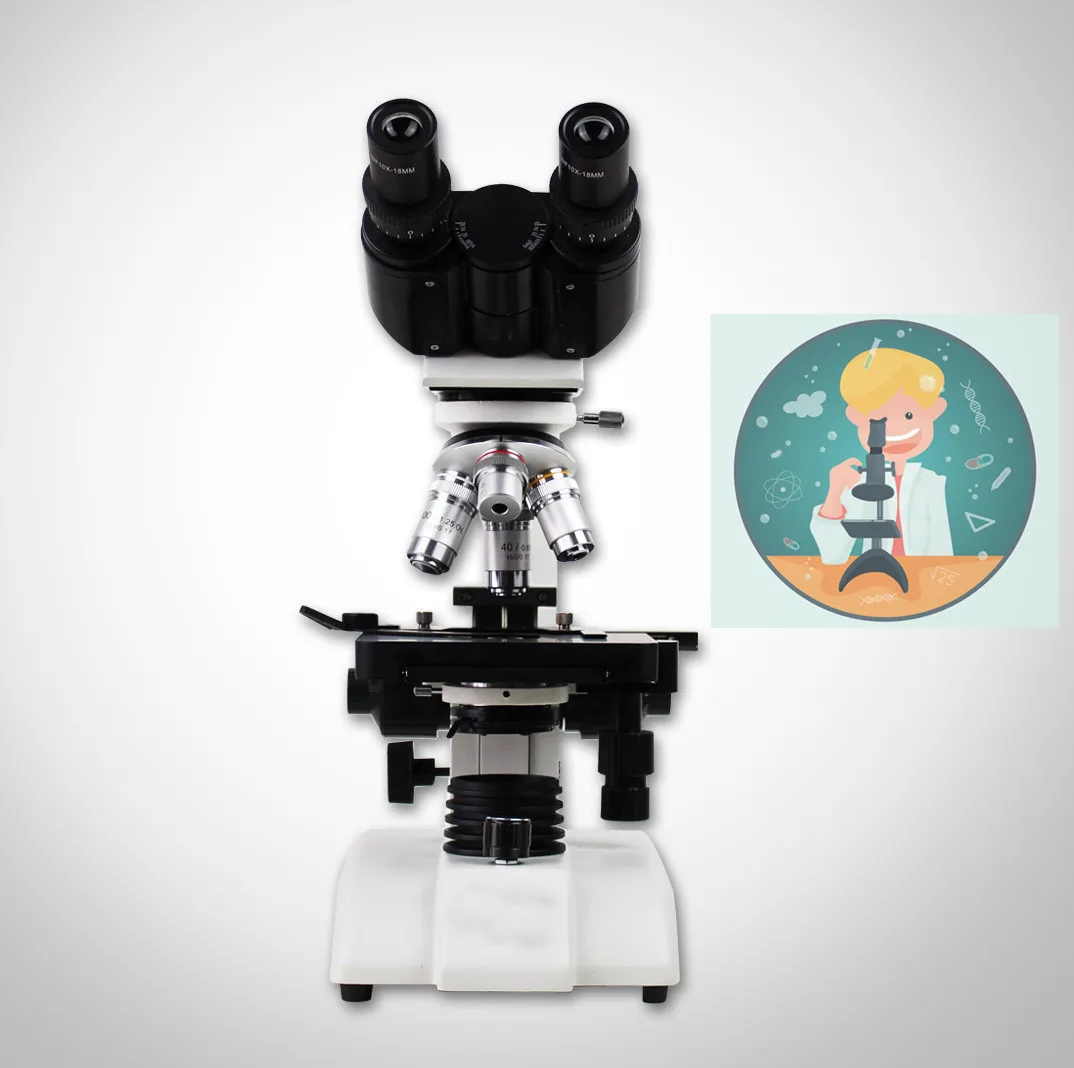  Горячая продажа Биологический микроскоп для использования в больницах бинокулярный