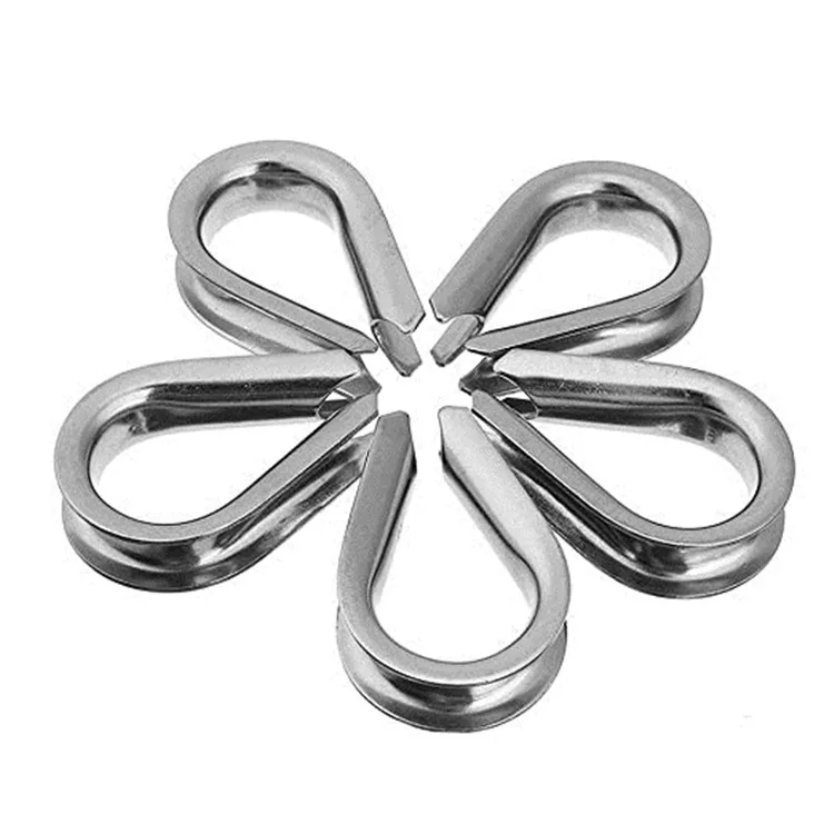Marine rigging stainless steel 304 316 thimble rope us type thimble