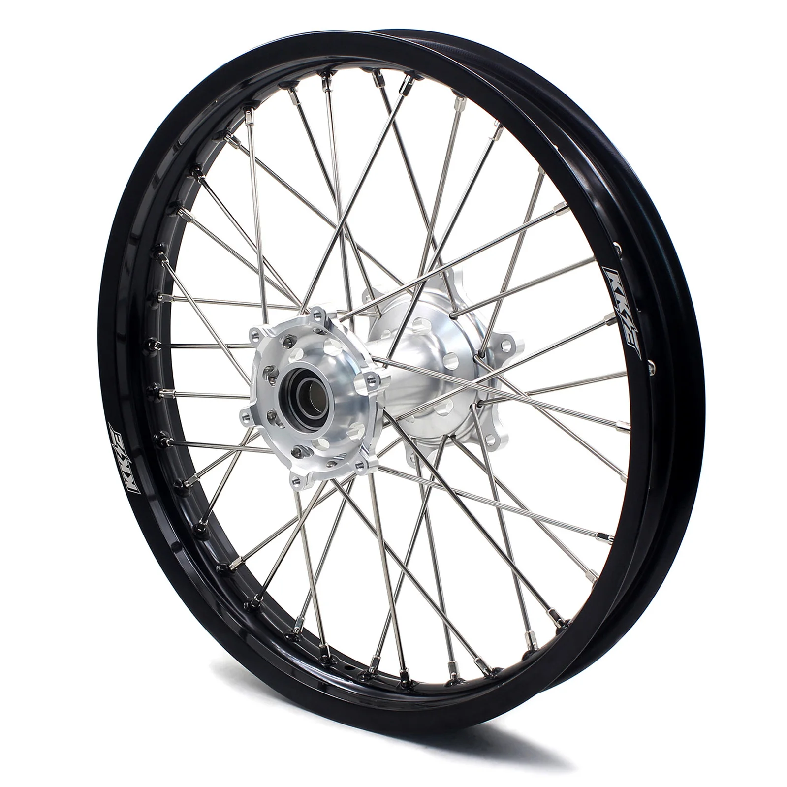 KKE 21/19 Мотоцикл CNC MX колеса совместимы с KTM 125cc 450cc EXC SMC SXF SX Серебряный концентратор черный