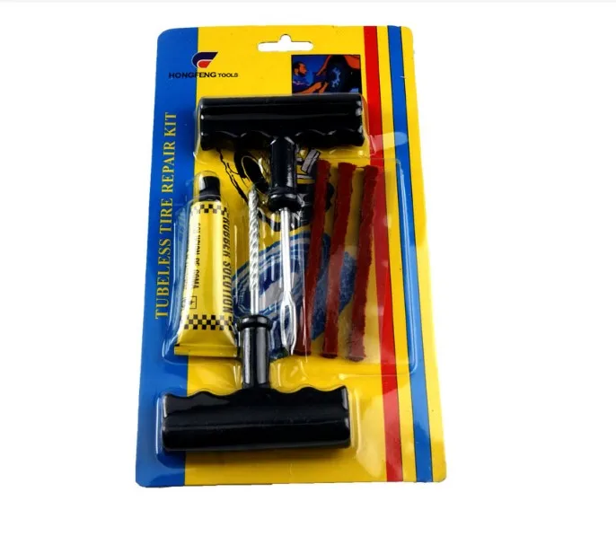 Инструменты для ремонта бескамерных шин комплект автомобильных и
