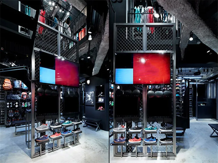 Wholesale Low Price Sports Shoe Racks For Shops  Sneaker Store Interior Decoration One-stop Service