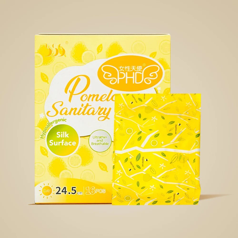 Wholesale Female Organic Cotton Biodegradable Sanitary Pads Comfortable Disposable Sanitary Napkins For Lady