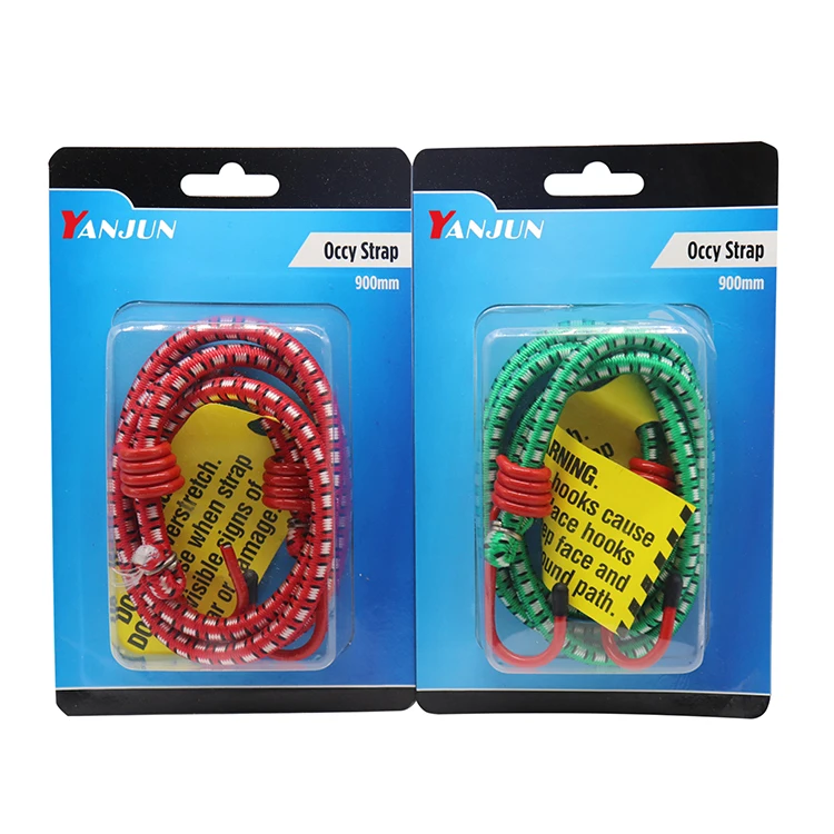 Cheap rubber and polyester woven multi-functional high-quality wear-resistant portable bungee cord