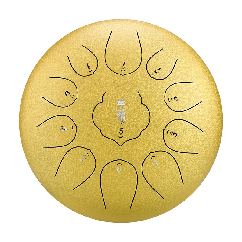 New yoga percussion instrument drum 10 inch 11 notes steel tongue drum OEM logo