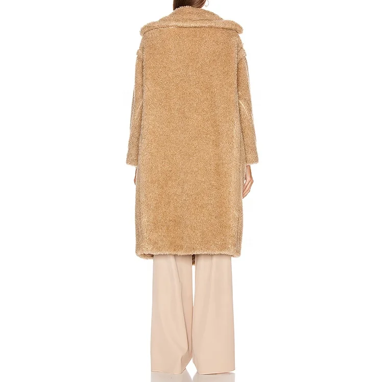 Latest fashion design high quality custom shearling fur coats for woman trendy