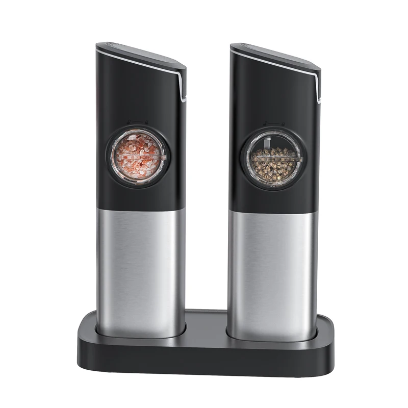 Best selling products 2024 custom logo portable convenient electric grinder salt and pepper set